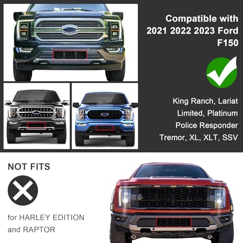OKPARZ Compatible for Bumper Guard Pad Cap Inserts End Cover 2021 2022 2023 Ford F150 F-150 ML3Z-17E810-AA ML3Z-17E811-AA Left Driver & Right Passenger Side - Image 2