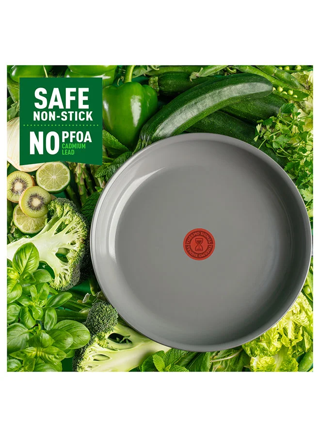 Tefal Tefal Renewal Frying Pan 30 Cm Non-Stick Ceramic Coating Eco-Designed Recycled Fry Pan Healthy Cooking Thermo-Signal Safe Cookware Made In France All Stovetops Including Induction C4260753
