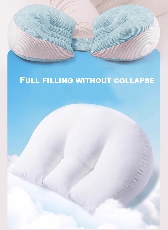 SHAOZHEN Pregnancy Pillow Pregnancy Sleep Pillow Pregnancy Body Pillow Waist Protector + Auxiliary Pillow Removable And Adjustable Supports The Back, Legs, Abdomen, And Buttocks Of Pregnant Women - Image 4