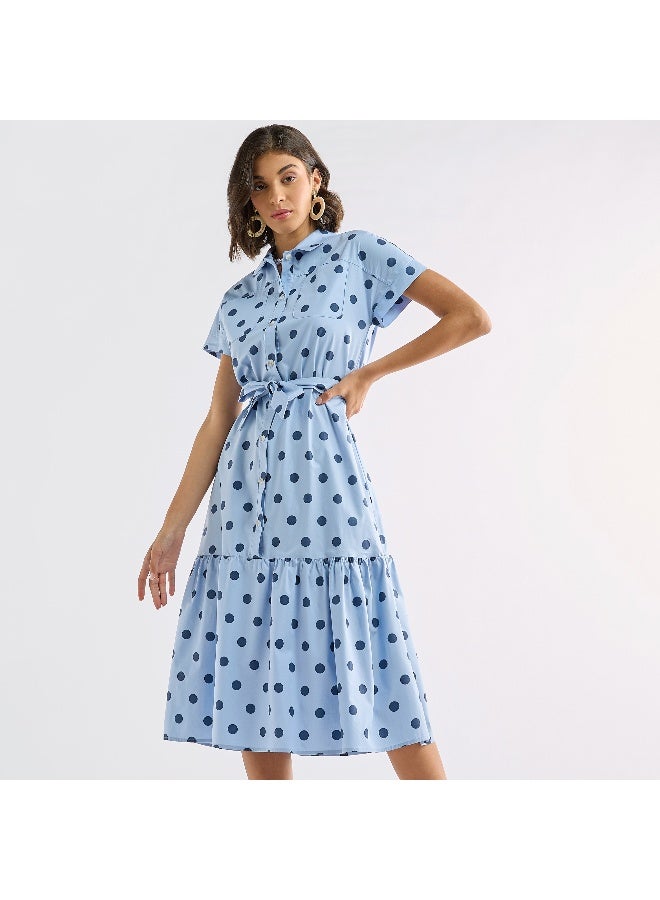 Polka Dot Shirt Dress