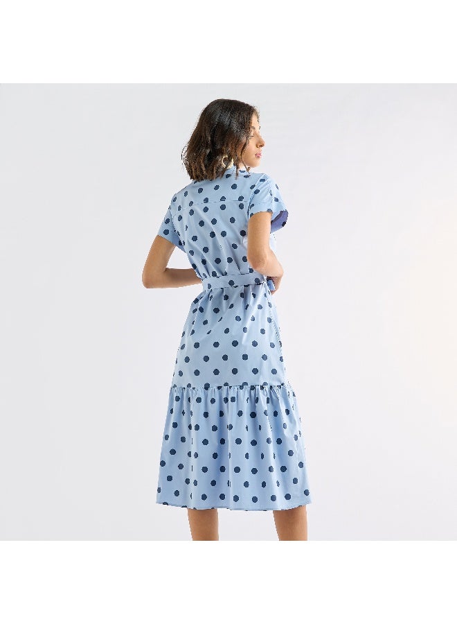 Polka Dot Shirt Dress