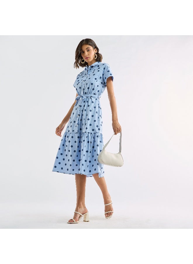 Polka Dot Shirt Dress
