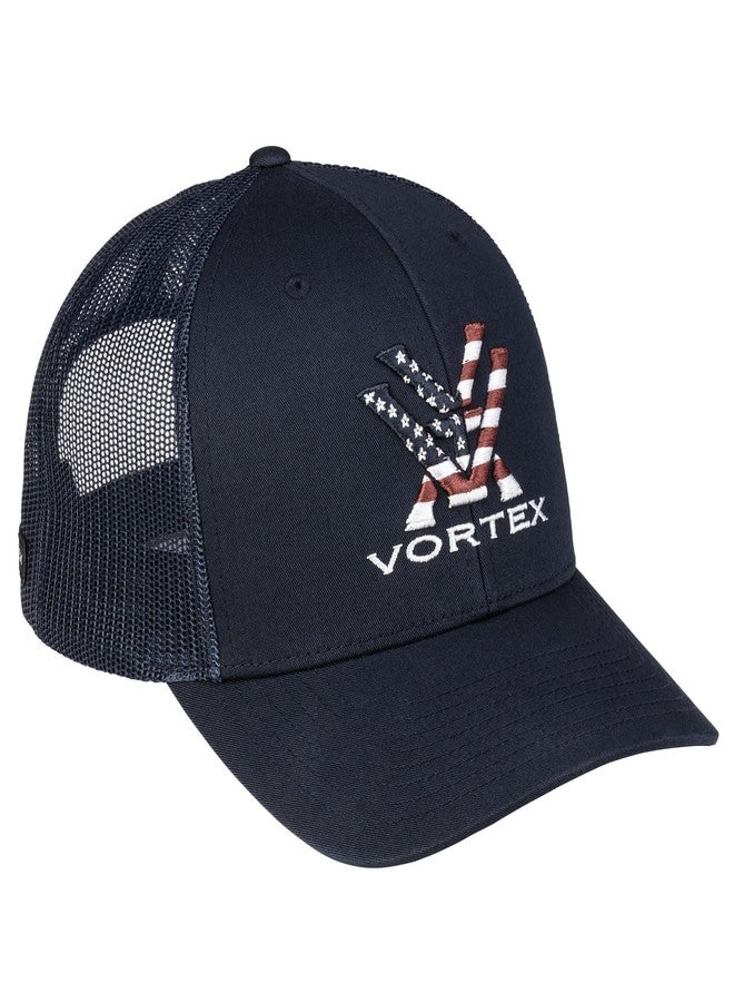 فورتكس قبعة Vortex Stars & Stripes Mesh Snapback Cap (لون كحلي) - Image 2