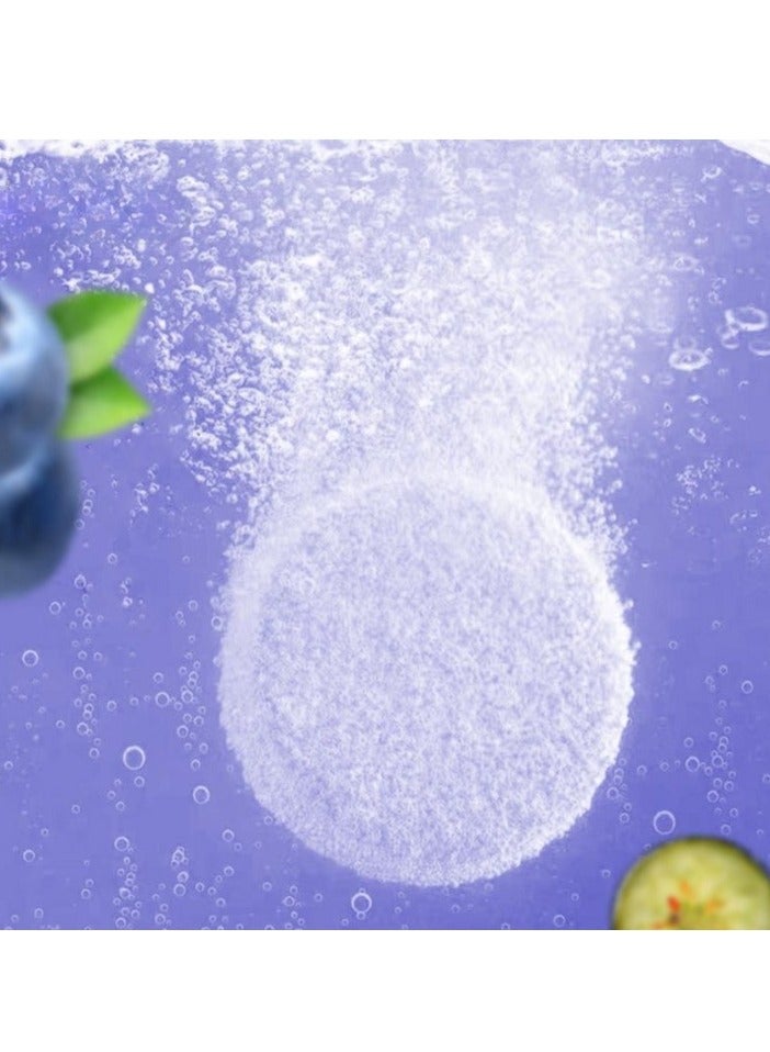 Wins Town Multivitamin Effervescent Tablets, Natural Ingredients Immune Support Vitamins, Multiple Nutrient Healthcare Dietary Supplement Energy Boost Skin Whitening, (Blueberry Flavor) - Image 4