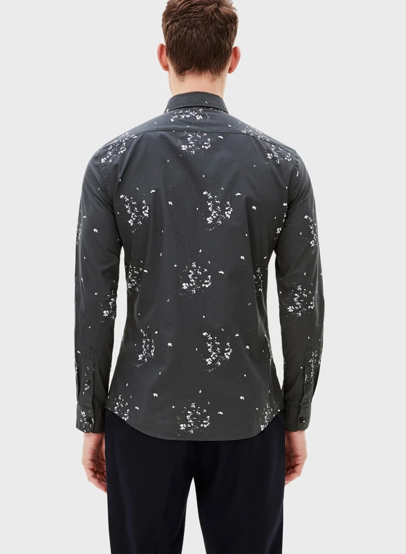 Celio Tie Dye Slim Fit Shirt
