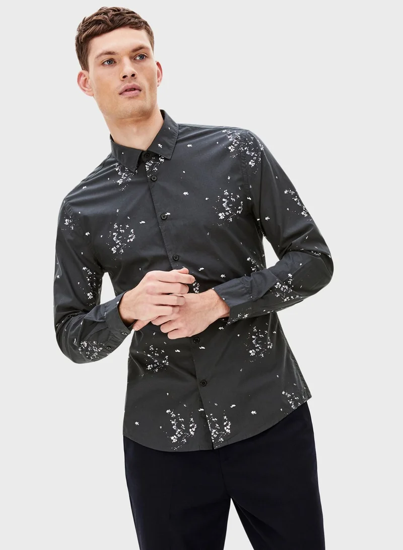 Celio Tie Dye Slim Fit Shirt