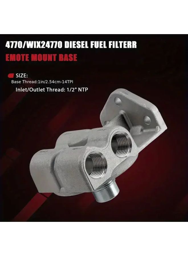 Fuel Filter Base Kit Model 4770 24770 Compatible with Cat Diesel Filter 1R0749 1R0750 - Image 4