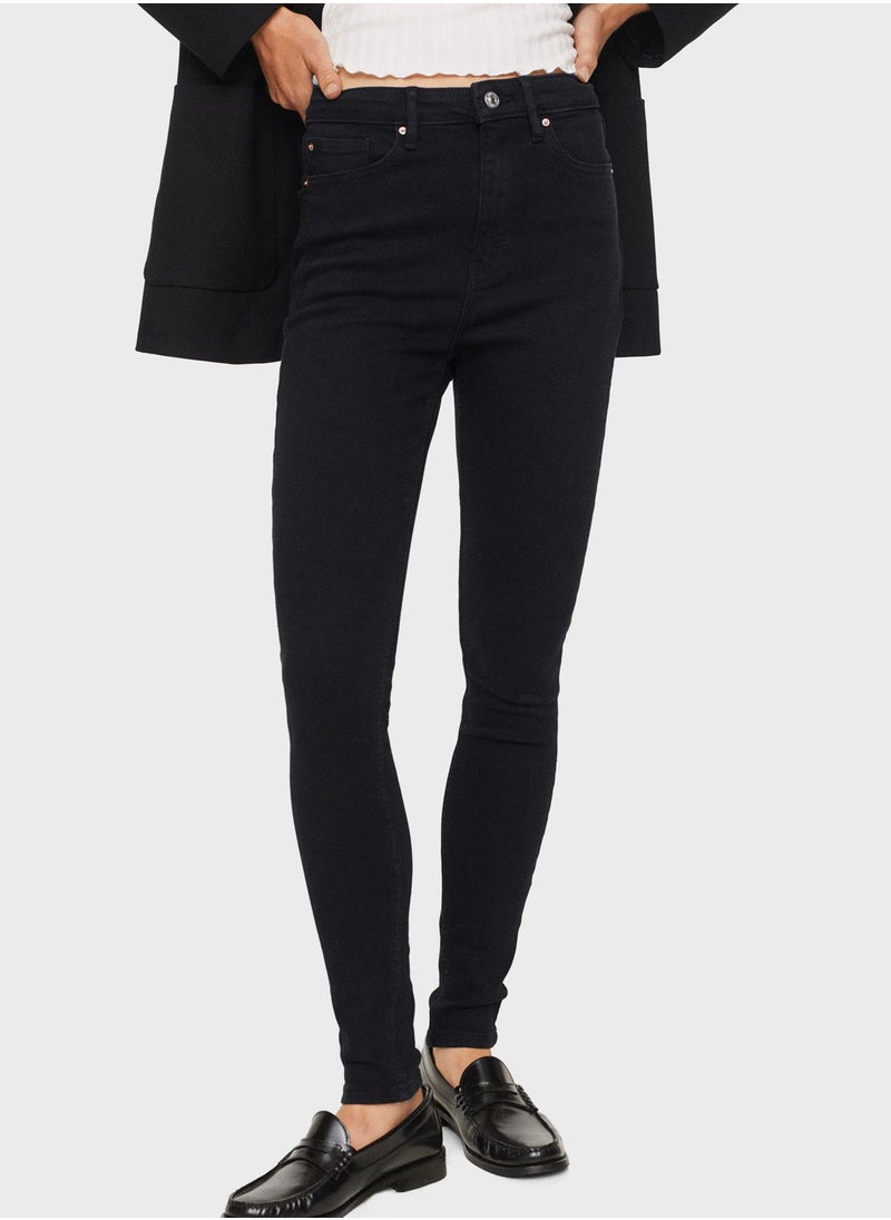 MANGO - High Waist Skinny Jeans - Image 1