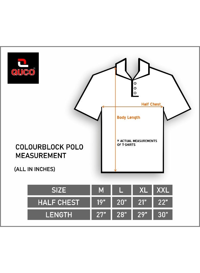 QUCO Sky Blue Dryfit Polo T-Shirt for Men - Image 4