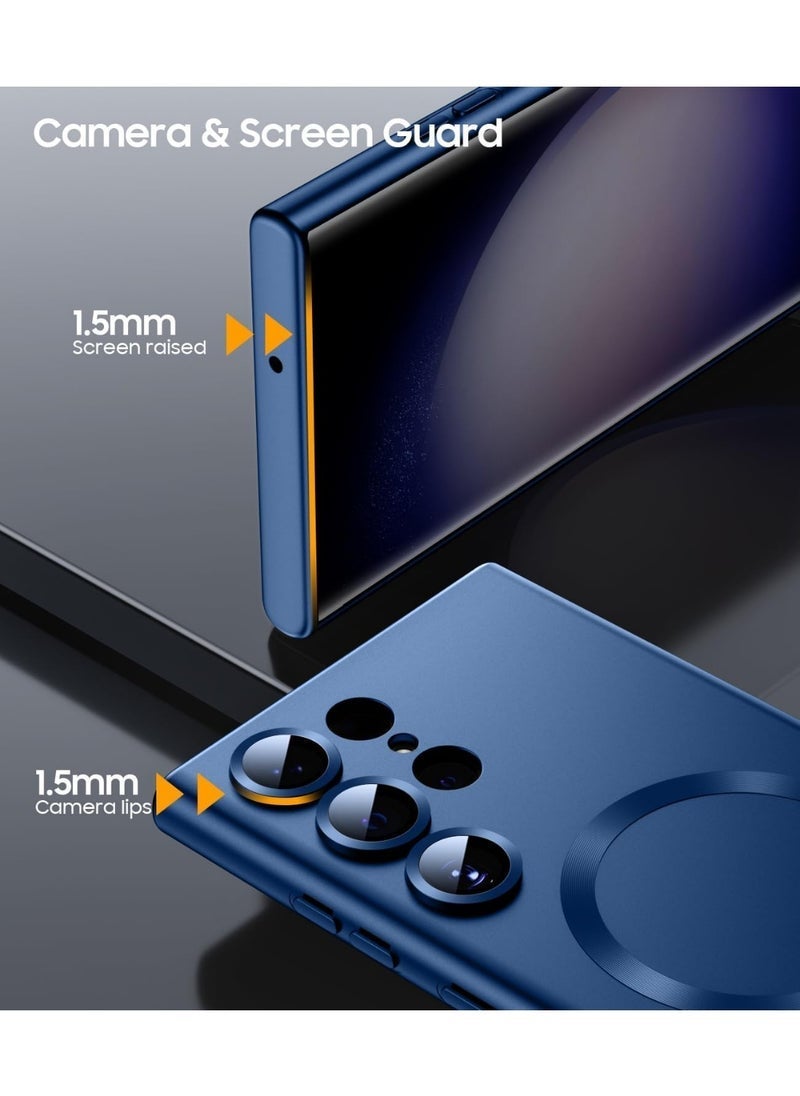 Raxoom Samsung Galaxy S22 Ultra Case Cover Compatible with MagSafe | Slim Thin Magnetic Protective Case with Built-in Magnet Ring | 6.8-Inch Shock-Resistant Back Cover | Fast Wireless Charging Support | Anti-Slip Grip | Sleek Lightweight Design - Image 4