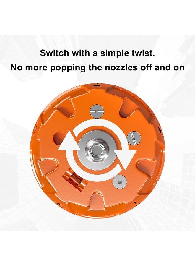 POHIR Adjustable Pressure Washer Nozzle Tip, 5 In 1 Quick Changeover Power Washing Nozzle With 1/4 Quick Connect, Pressure Washer Multi Nozzle Head 3600 Psi  - Image 2
