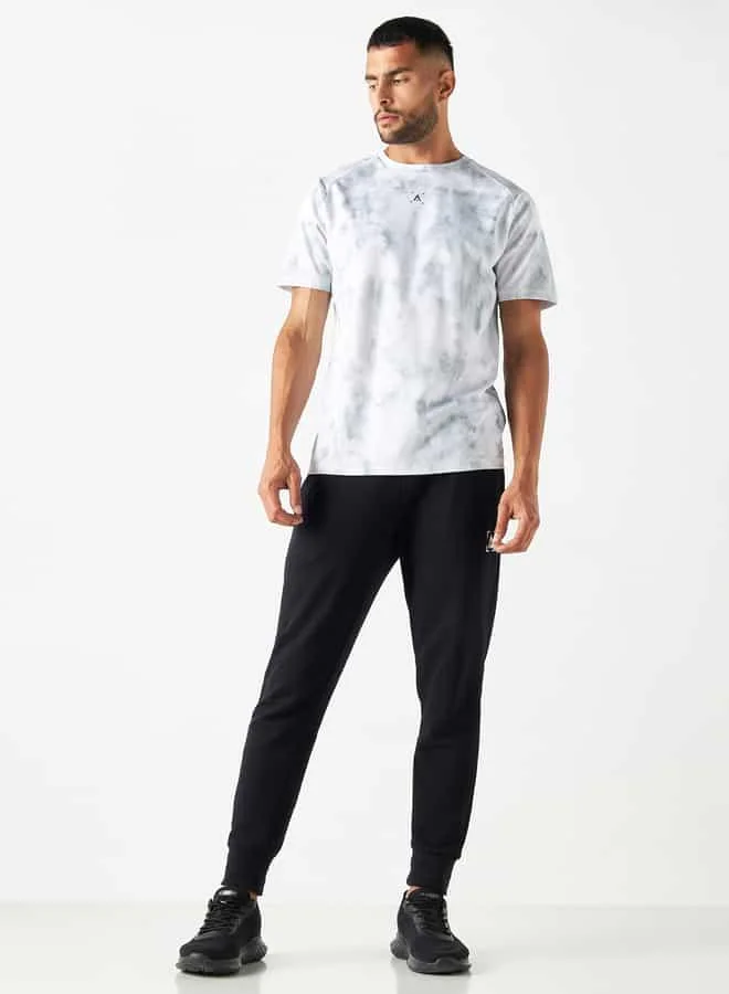 ADOT by Splash All-Over Print T-shirt with Crew Neck and Short Sleeves