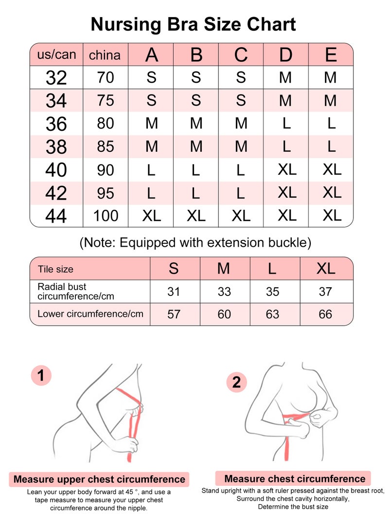 أوربازار 2 قطعة حمالة صدر ضخ حرة اليدين، حمالة صدر قابلة للتعديل لمضخة الثدي وحمالة صدر للرضاعة. - Image 2