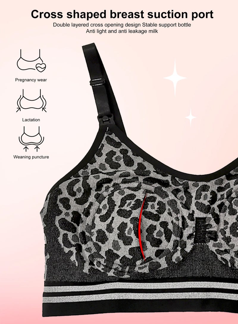 أوربازار 2 قطعة حمالة صدر ضخ حرة اليدين، حمالة صدر قابلة للتعديل لمضخة الثدي وحمالة صدر للرضاعة. - Image 4