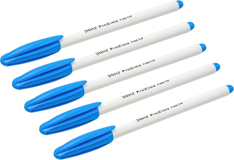 Doms Proxima Ball Pen Jar Pack | Fine Tip Ball Pen | Smooth Writing with Comfortable Grip | Ideal for Home, Office & General Purpose | Blue Ink, 25 Pens Pack - Image 3