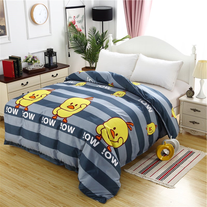 Sanding Quilt Cover Single Piece Aloe Vera Cotton Single Student Dormitory Quilt 1.51.8 2 Meters Cotton Quilt Cover A Generation Of Hair - Image 1