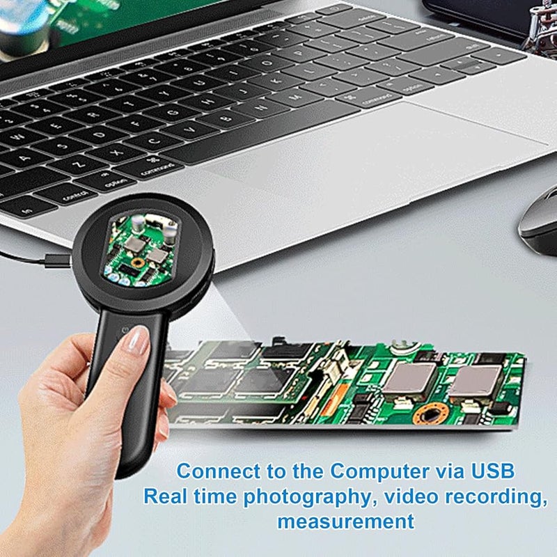 Handheld Microscope With 2 Inch Screen 50X 16MP Camera Digital Magnifying Glass For Repair Reading Jewelry Inspection - Image 5