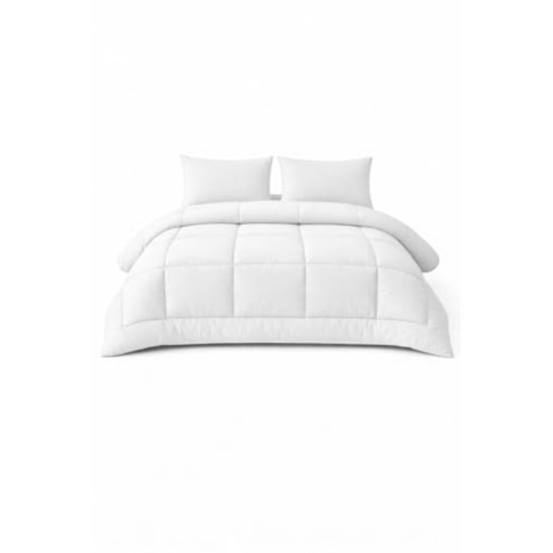 4-Piece King Down Alternative Comforter Set,,All-Season Ultra Soft Microfiber Duvet Set, Lightweight and Cozy, Stylish Hotel Quality Bedding - Image 1