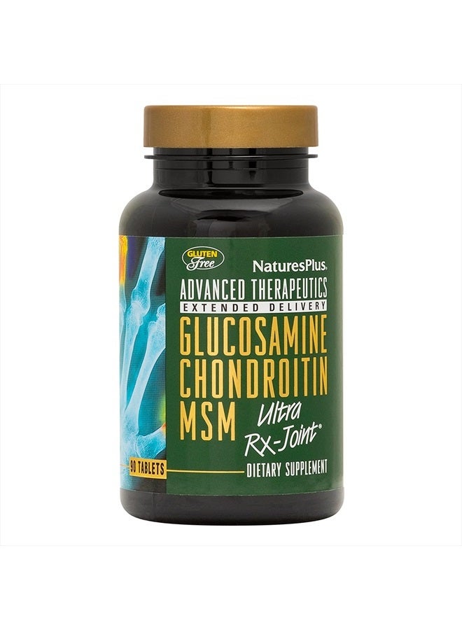 Natures Plus NaturesPlus Advanced Therapeutics Glucosamine/Chondroitin/MSM Ultra Rx-Joint Tablets, Extended Delivery - 90 Tablets - High Potency Joint Support Supplement - Gluten-Free - 30 Servings - Image 1