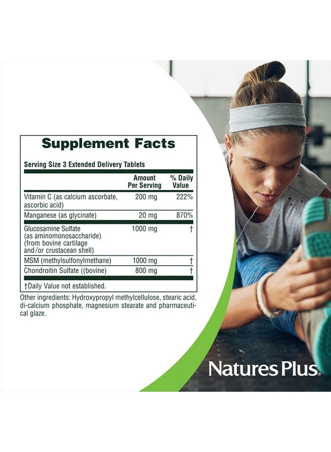 Natures Plus NaturesPlus Advanced Therapeutics Glucosamine/Chondroitin/MSM Ultra Rx-Joint Tablets, Extended Delivery - 90 Tablets - High Potency Joint Support Supplement - Gluten-Free - 30 Servings - Image 4