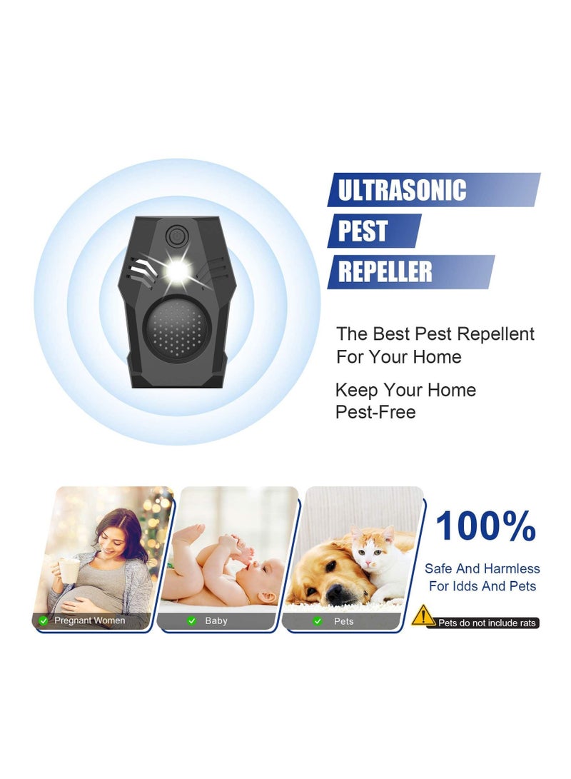 Captaintech Ultrasonic Pest Repeller  Electronic Mouse Repellent Plug in High Effective 2 Models House Rodent Repellent Defend for Flea Insects Mosquitoes Mice Spiders Rats Bugs - Image 2