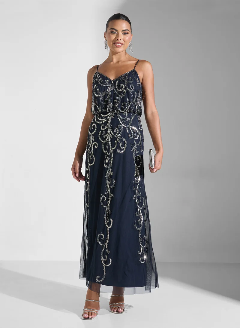 Namshi x Embellished Sleeveless Dress