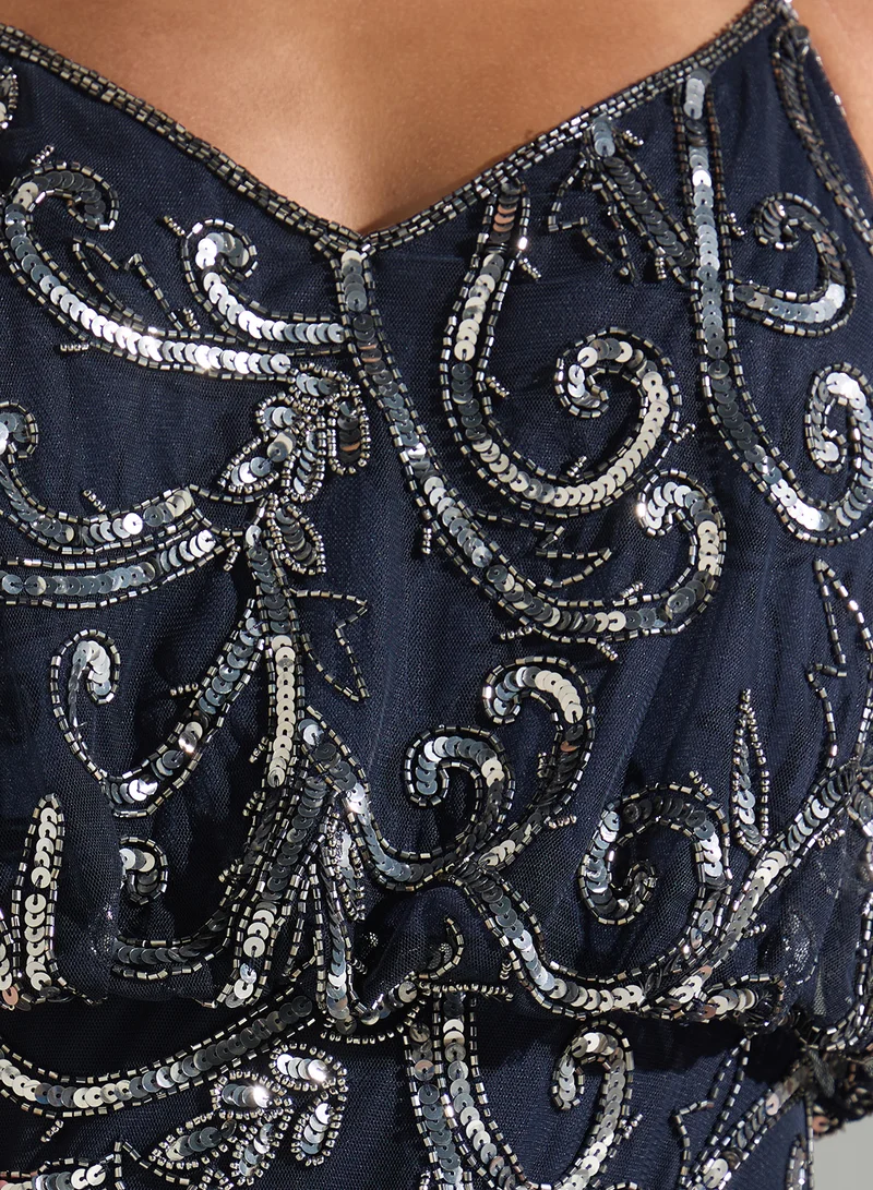 Namshi x Embellished Sleeveless Dress