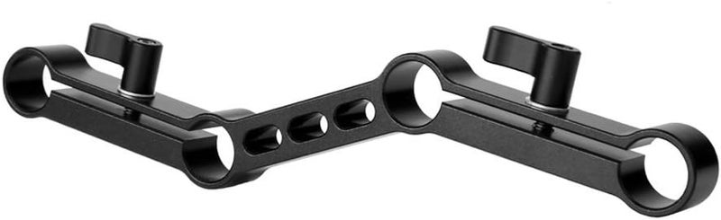 NICEYRIG Z-Shape Offset Raised 15mm Rail Rod Clamp Ajustable Levers for 15mm Rods on DSLR Camera Shoulder Rig - Image 1