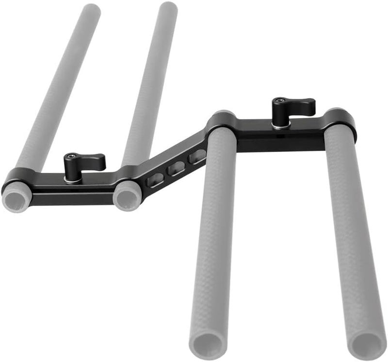 NICEYRIG Z-Shape Offset Raised 15mm Rail Rod Clamp Ajustable Levers for 15mm Rods on DSLR Camera Shoulder Rig - Image 5