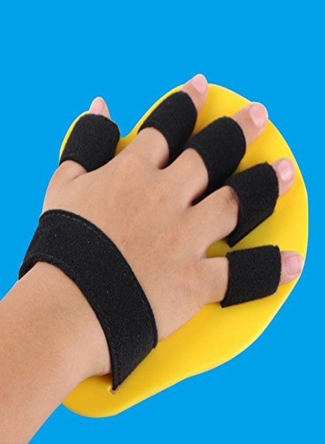 RousuCare Child Finger Separator Hand Orthosis Splint for Kids - Separate Finger Flex Spasm Extension Board for Boys or Girls - Polio Rehabilitation Exercise - Yellow: 5-10 Years Old - Image 1
