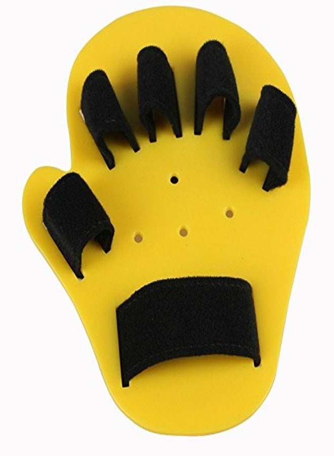 RousuCare Child Finger Separator Hand Orthosis Splint for Kids - Separate Finger Flex Spasm Extension Board for Boys or Girls - Polio Rehabilitation Exercise - Yellow: 5-10 Years Old - Image 2