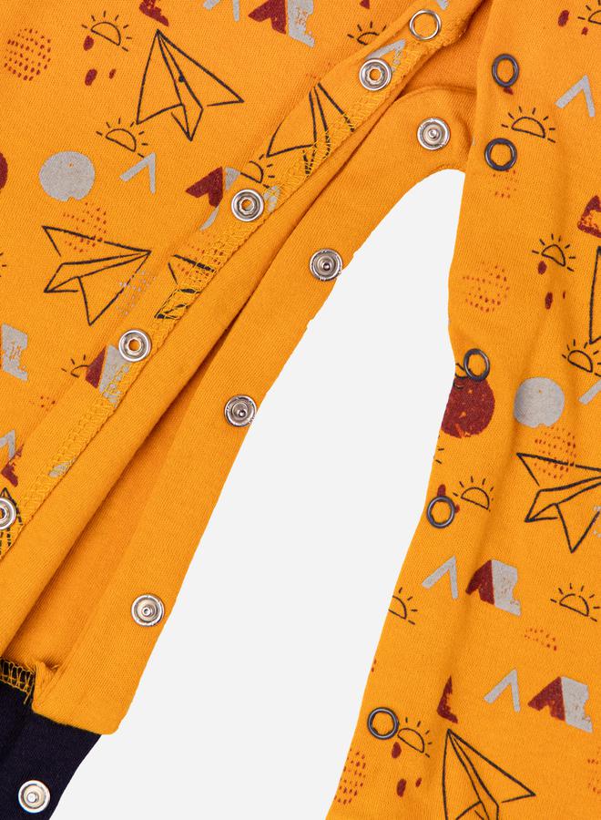 بابيز_بيسك بيجامة قطنية بأكمام طويلة مطبوعة - Image 4