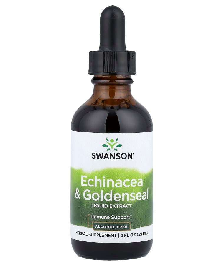 SWANSON Echinacea & Goldenseal Liquid Extract Alcohol Free 2 fl oz (59 ml)