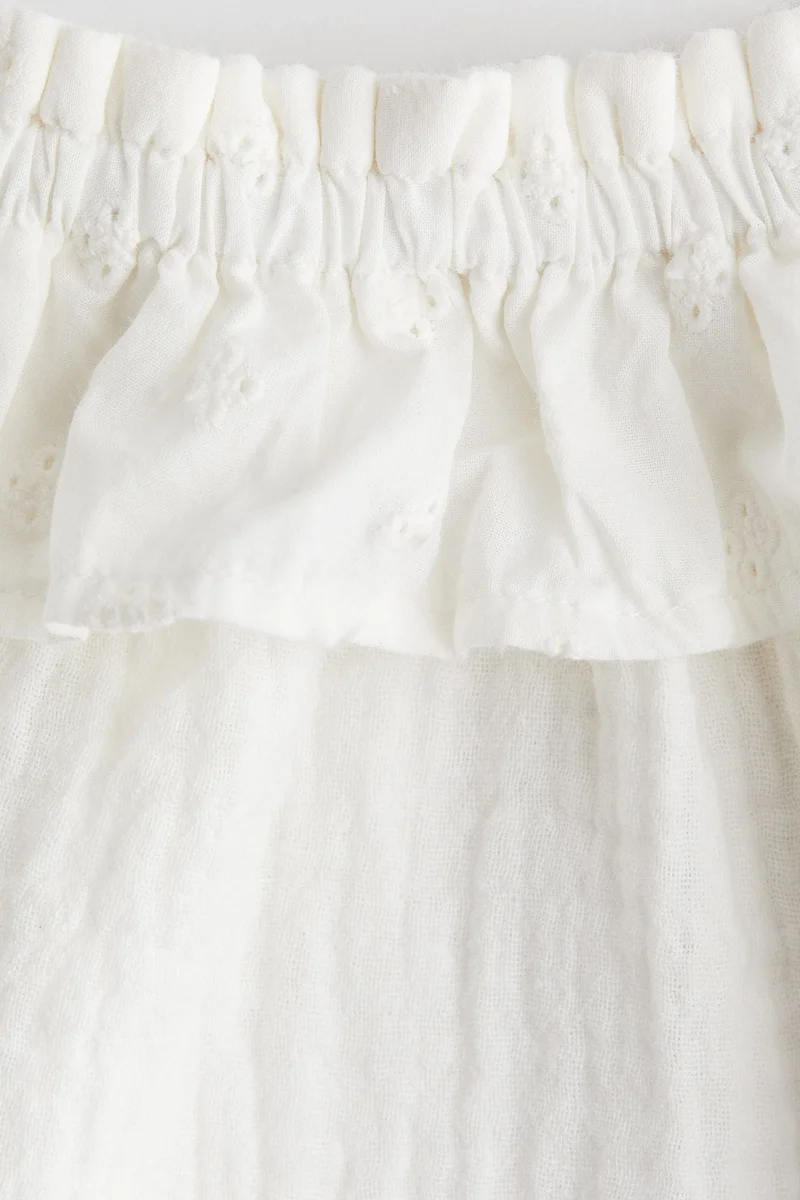 H&M Cotton muslin romper suit
