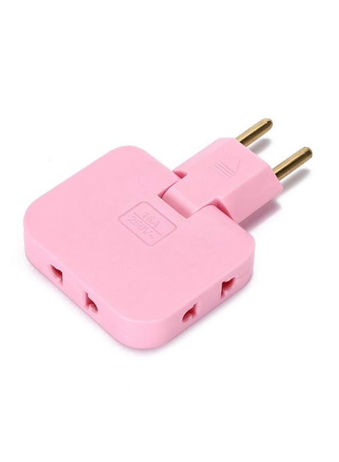 Eu Plug 1  3 Extension Electrical Socket 180° Rotating Ac Adapter Socket 