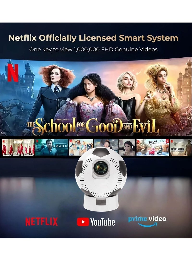 دينغ زاب جهاز عرض ذكي - دقة Full HD 1280×720 بكسل - يدعم دقة 4K - ضبط تلقائي للصورة - نظام أندرويد 11.0 - جهاز عرض محمول مزود بتقنية WiFi 6 وبلوتوث 5.4 - نظام مسرح منزلي متنقل - متوافق مع أنظمة أندرويد/iOS/ويندوز/أجهزة التلفزيون المحمولة/HDMI/USB - Image 5