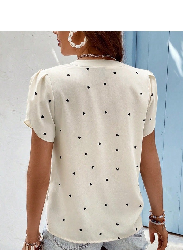 Shougu V-neck Shirt Temperament Women's Top  - Image 2