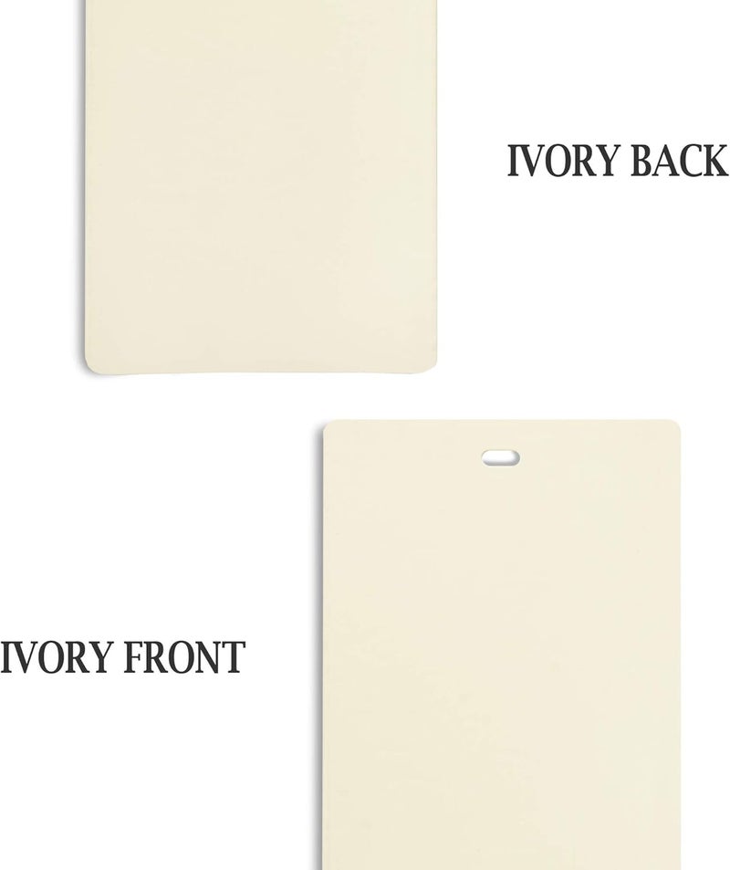 DALIX PVC Vertical Blind Replacement Slats Curved Smooth Ivory 42.5 Length 10 Pack - Image 3