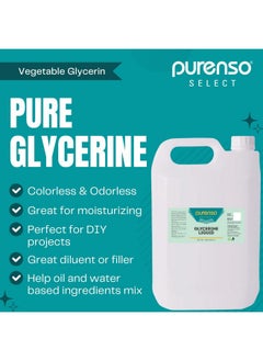 PURENSO Select - Glycerine, 100G I Sustainable Food Grade Vegetable Glycerine - Pharmaceutical Grade Glycerin For Skin, Hair, Crafts, Soaps - Vegetable Glycerol Liquid - Humectant  - Image 3
