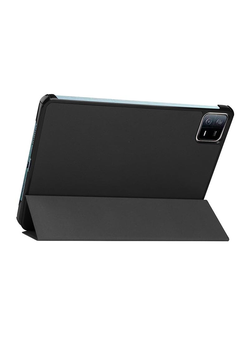 Theodor - Protective Flip Case For Xiaomi Pad 6 - Pad 6 Pro With Trifold Stand Auto Wake Sleep Shockproof Cover Surf waves chill beach black copy - Image 1