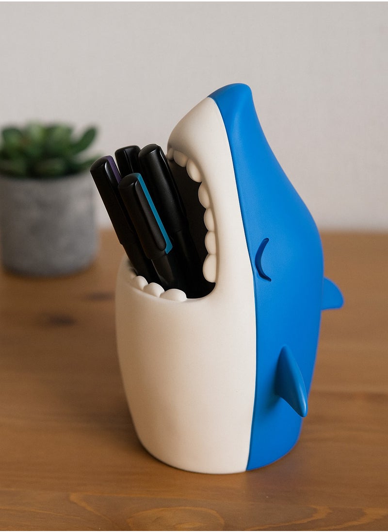 3D Brothers Fierce Shark Pencil Holder – Fun & Functional Desk Organizer  - Image 1