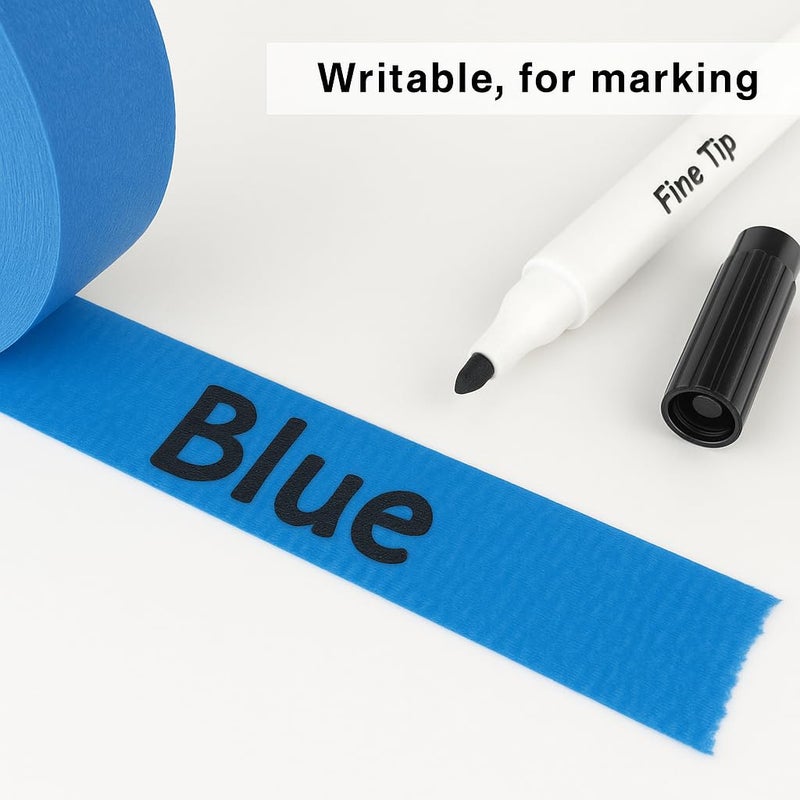 DOAY 3 Pack Blue Painters Tape - Masking Tape 0.75", 0.50", 0.25" Wide - Multi-Size Pack, Multi-Surface, Smart Adhesion - 270FT Total - Paint Tape for DIY, Labeling, Art, Car (#3910) - Image 5