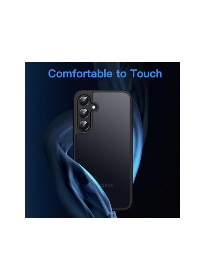 JETech Matte Case for Galaxy A55 5G, Frosted Translucent Back Protective Slim Phone Cover, Anti-Fingerprints (Black) - Image 3