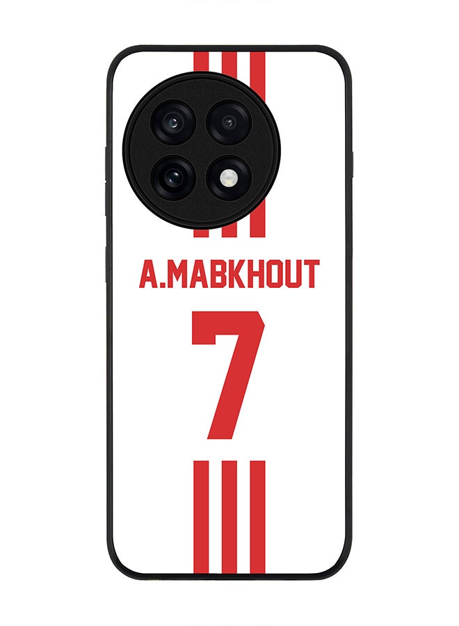 Stylizedd For OnePlus 13R / Ace 5 Pro Case,Slim fit Camera Protection, Shockproof Thin Phone cover  - Football - UAE,  A.Mabkhout