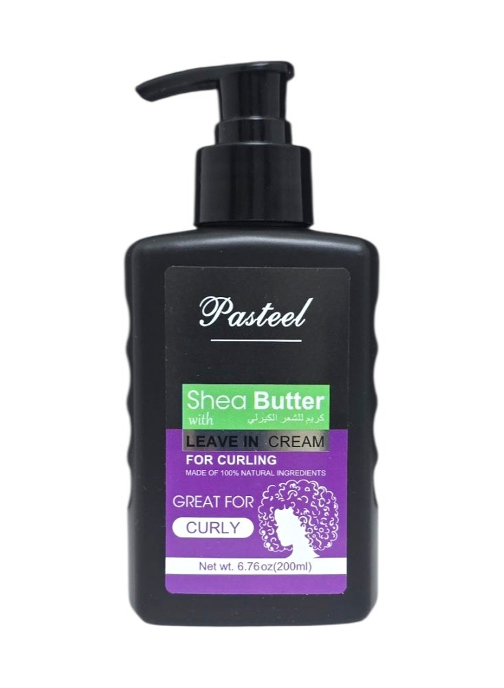 PASTEEL Leave in Cream  Great For Curly With Shea Butter 200Ml - Image 1