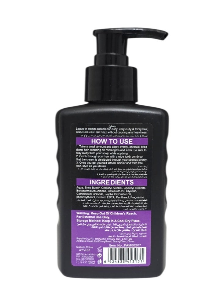 PASTEEL Leave in Cream  Great For Curly With Shea Butter 200Ml - Image 2