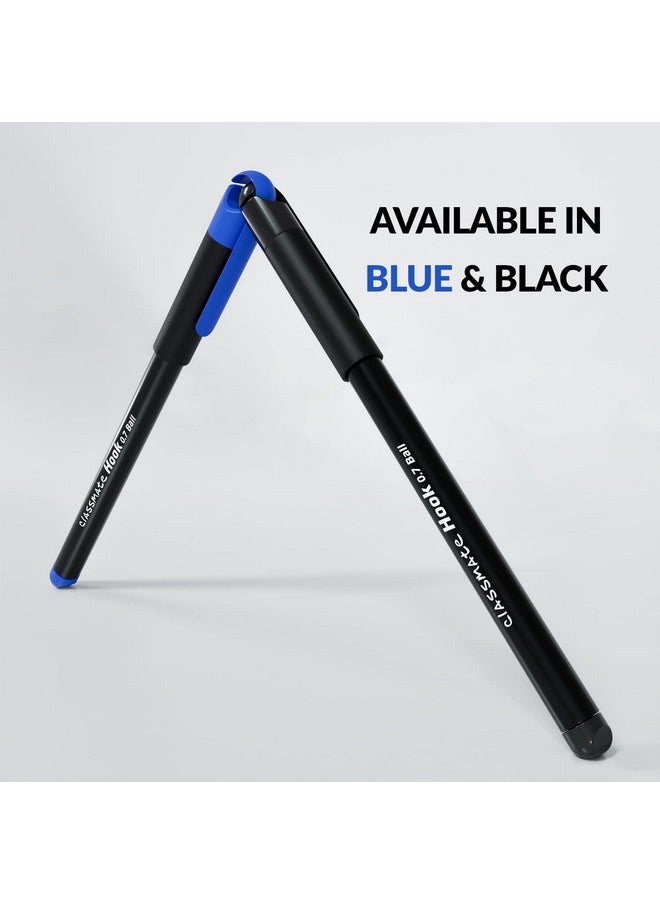 classmate Classmate Hook- Blue & Black Ball Pens (Pack of 25) |Smooth & Fast Writing Ball Pens|Unique Griper for Writing Comfort|Attractive Body Design for Boys & Girls|School & Office Stationery  - Image 4