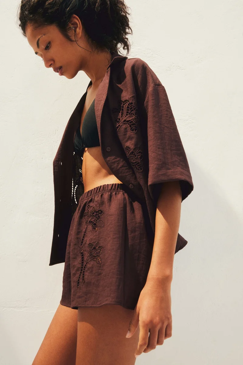 H&M Broderie anglaise shorts