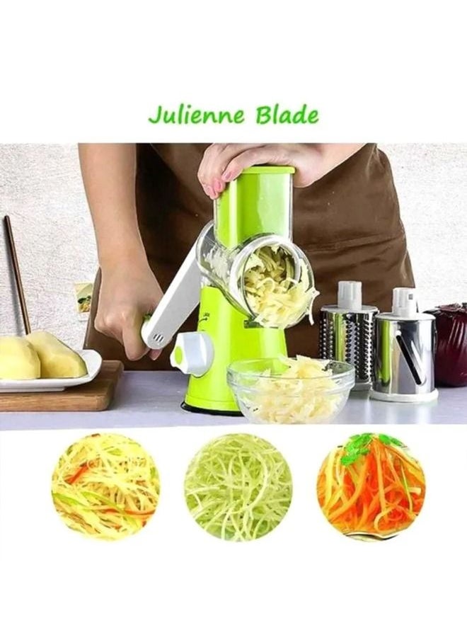 Cady One - Manual Vegetable Cutter Green/White/Silver - Image 1