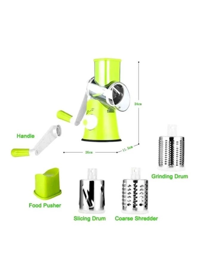 Cady One - Manual Vegetable Cutter Green/White/Silver - Image 1